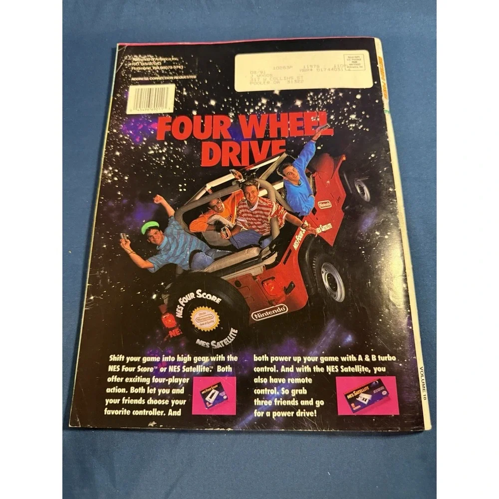 Nintendo Power Magazine Vol. 18 Dr Mario w/ MEGA MAN Poster & Inserts